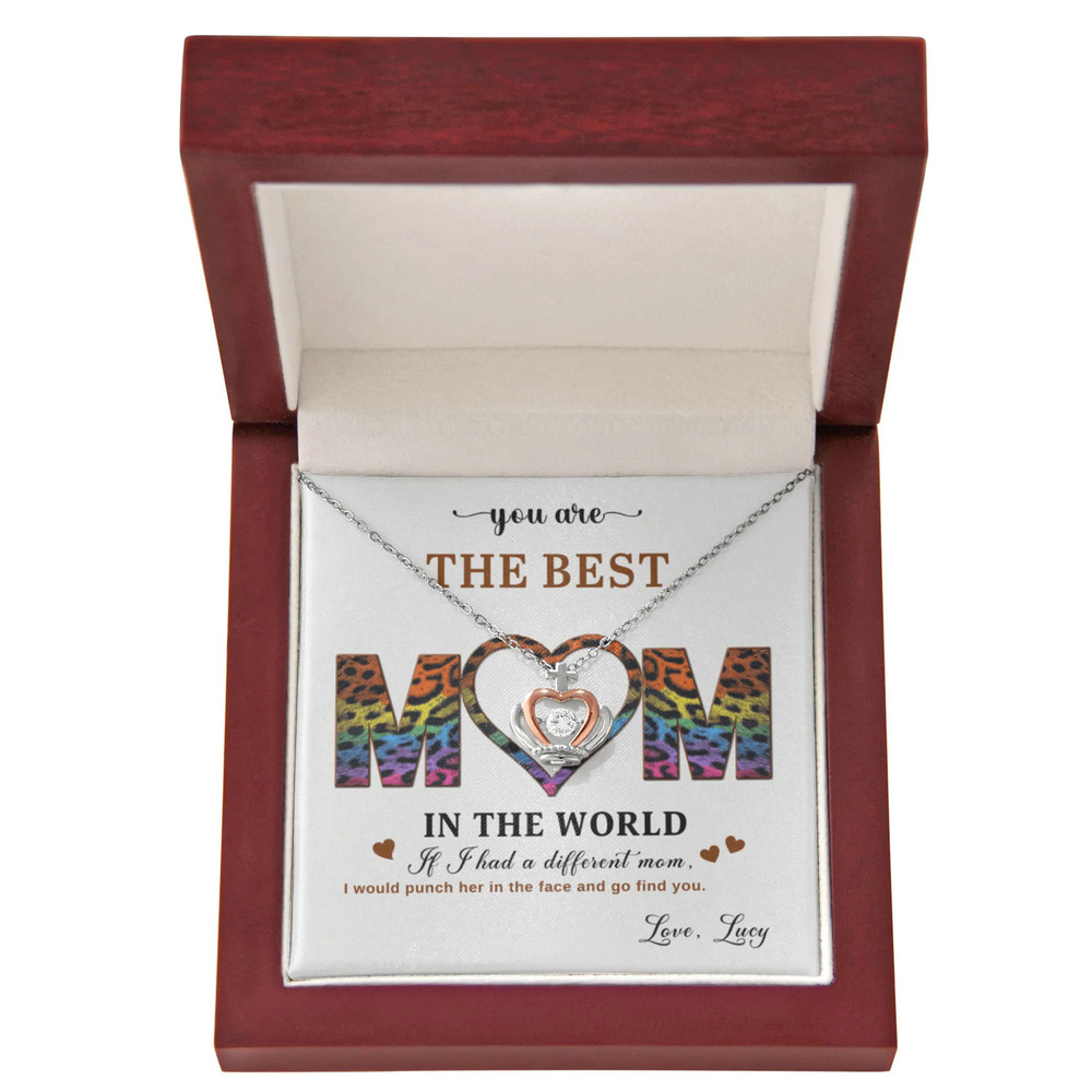 Best in the World Crown Pendant Necklace